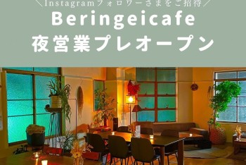 【Beringei cafe】Beringei cafe夜営業プレオープンのご案内