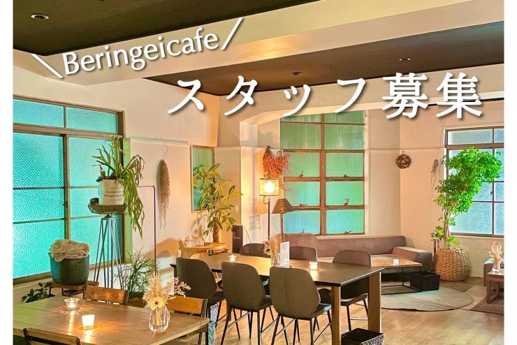 【Beringei cafe】お店の営業形態拡大の為、店舗スタッフの募集